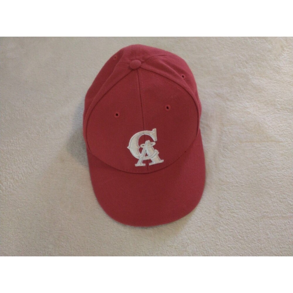 47 Brand California Angels Cooperstown Collection Adjustable Red And White Hat